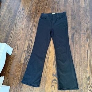 Pistola Charcoal Denim Crop Flair Jeans